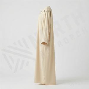 Vêtements musulmans pour femmes de qualité supérieure, couleur unie personnalisée, séchage rapide, respirant, vente en gros, abaya islamique à manches longues, nouveau - Product Image 3