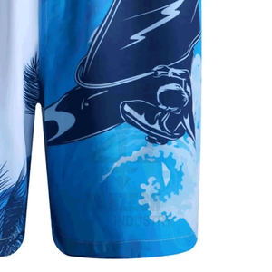 Shorts d'été pour hommes de haute qualité, vente en gros d'usine OEM, shorts de bain personnalisés avec logo, style urbain, motif uni, toile respirante - Product Image 5