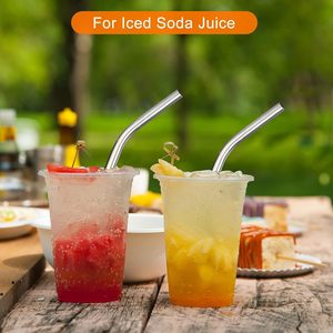 High Quality Modern Stainless Steel Reusable Straw Eco Friendly Wedding <b>Straight</b> Cleaning Brush Drinks Cocktail Stirrer - Product Image 5