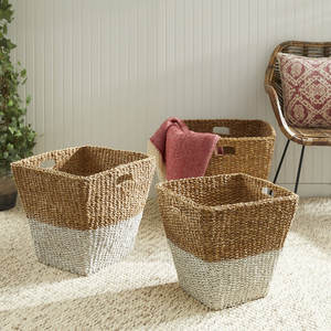 ตะกร้าหญ้าทะเลสานมือตกแต่งด้วยการตกแต่งที่หรูหรา - Product Image 2