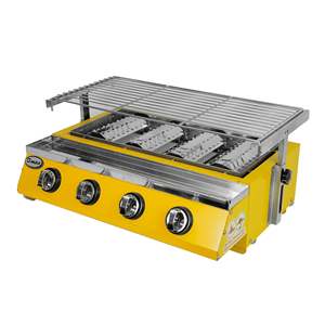 เตาปิ้งย่างแก๊สอินฟราเรดไฟฟ้า Gmax WX-104 รุ่นสีเหลือง 4 หัวเตา ไร้ควันและประหยัดพลังงาน - Product Image 3