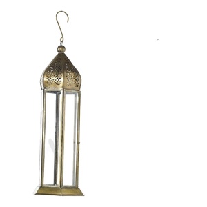 Industry Trending Luxury Wedding <b>Lantern</b> Decoration Home Decoration <b>Gold</b> Metal Christmas Die Cutting Printing Iron and Glass - Product Image 1