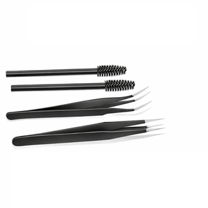 Ensembles de pinces à cils, pinces à cils droites et courbées, pinces à cils en titane arc-en-ciel - Product Image 4