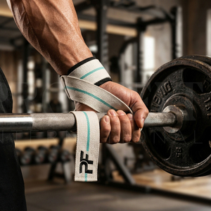 Sangles de musculation en coton premium, résistantes, avec support pour les poignets, pour entraînement en salle de sport, pour hommes. - Product Image 4