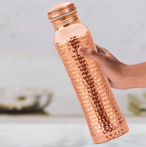 Premium Quality Large Modern Design Copper <b>Bottle</b> with Pure Copper Vessel Reusable & Eco-Friendly for Travel & Office Use - Product Image 6