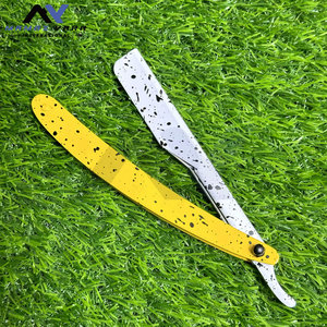 มีดโกนหนวดแบบสไลด์ล็อคสำหรับร้านตัดผม พร้อมด้ามจับพิมพ์ลายและลงหมึกแบบ OEM มีดโกนสไตล์ร้านเสริมสวย ผู้ผลิตและจำหน่ายโดยตรงจากโรงงาน - Product Image 2