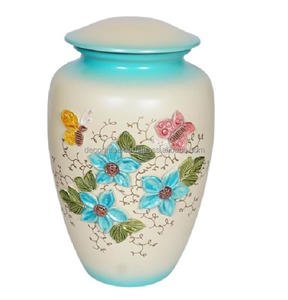 New Arrival Latest Design Wholesale Decorative Metal Cremation Urn <b>Memorial</b> Urn with Polished Design at wholesale price - Product Image 2