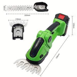 Cortasetos Eléctrico 2 en 1 de 21V, Tijeras Inalámbricas para Césped y Arbustos, Recortadora de Setos Portátil a Batería - Product Image 3