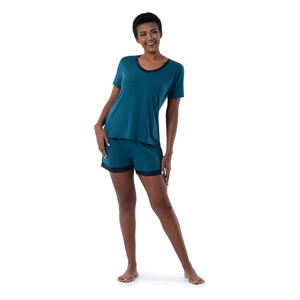 ชุดโยคะเลกกิ้งเอวสูงแบบกลับด้านได้สำหรับผู้หญิงไซส์ใหญ่ พร้อมเสื้อชั้นในกีฬาและกางเกงขาสั้น รับผลิตชุดออกกำลังกายพร้อมโลโก้ตามสั่ง - Product Image 1