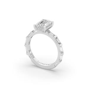 Elegante Anillo de Diamante Creado en Laboratorio de 3.28 Quilates, Oro Amarillo de 10KT/14KT, Estilo Único y Ligero, Anillo de Promesa para Regalo de Aniversario - Product Image 5