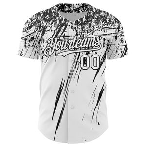 Maillot de baseball personnalisé antibactérien, impression sérigraphique, col en V, manches courtes, logo du nom de l'équipe sur le devant, unisexe - Product Image 4