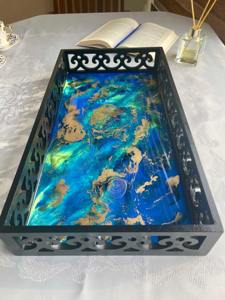 Bandeja de madera impresa para manualidades, costura y organización de abalorios, ideal para sala de hobby, también como plato de servicio, venta al por mayor - Product Image 6