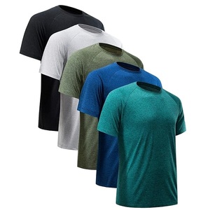 Chemises de sport spéciales 2026 pour hommes, manches courtes, séchage rapide, athlétiques, pour la gym, anti-humidité, 100 % coton, sportives - Product Image 3