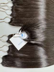 Usine en gros 100% vierge brut Remy cheveux humains Double dessiné cuticule aligné paquet en vrac dans la vague Afro Curl Styles - Product Image 6