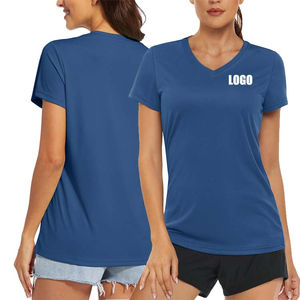 Camiseta Corta Informal de Verano con Cuello Redondo y Corte Ajustado, Personalizable con Logotipo, para Mujer - Product Image 1