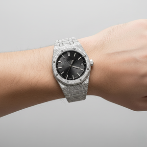 Reloj de Pulsera de Acero Inoxidable con Correa de Acero Inoxidable, Mecánico, Analógico, de Lujo, de Alta Calidad, con Moissanita, Estilo Hip Hop para Hombre - Product Image 2