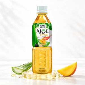 Jugo de Aloe Vera con Sabor a Mango en Botella PET de 500 ml, Refresco Natural, 24 Meses de Duración, Nam Viet Foods & Beverage JSC - Product Image 1