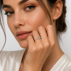 <b>925</b> Sterling <b>Silver</b> Women's Cat Face <b>Ring</b> with Cubic Zirconia Minimalist Cute Animal Design High Polish Finish Daily Wear Party - Product Image 5