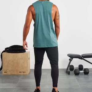 <b>Cheap</b> Price Customizable Men's Casual Knitted Embroidery Tank Top Breathable Quick Dry Light Weight 100% Cotton Adults High - Product Image 3