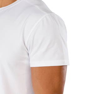 Chemise à manches courtes blanche pour homme, confortable, élégante, en coton de qualité supérieure, pour la salle de sport, vêtements décontractés, vente en gros - Product Image 6