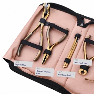 Set Avanzado para Aplicación de Extensiones de Cabello: Alicates para Micro Anillos, Aplicador de Cinta Adhesiva, Cortador de Queratina, Gancho de Extracción, Agujas y Clips - Product Image 4