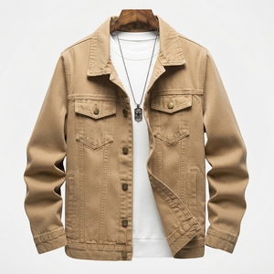 Chaqueta vaquera unisex al por mayor, estilo casual, con cremallera frontal, lavado claro desgastado, para primavera, personalizada OEM ODM, marca privada - Product Image 6