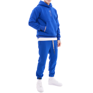 Men's Cotton Hip Hop Style Street Wear <b>Joggers</b> Set Casual Hoodie Sweatpants Summer Fashion Sweatsuit Loose Fit Men's Hoodie Sets - Product Image 3
