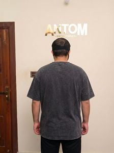 Camiseta Personalizada con Logotipo Vintage Lavada al Ácido, DTG DTF, para Hombre, de Algodón Grueso, Talla Grande, 100% Algodón - Product Image 5