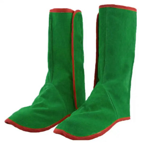 Guêtres de soudeur en cuir industriel, en croûte de cuir de vachette, protections de jambes pour le soudage, protection des pieds - Product Image 3