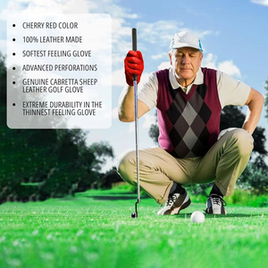 Experimente una comodidad y precisión inigualables con los guantes de golf de cuero Cabretta transpirables, el accesorio deportivo definitivo. - Product Image 5