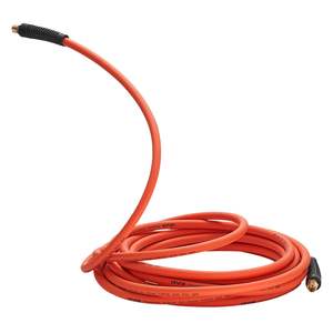 Tuyau d'air hybride orange 1/2\" x 100 pieds, léger, résistant aux plis, tuyaux pneumatiques en caoutchouc, 300 PSI, flexibilité tout temps, solide - Product Image 1