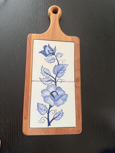 Plato de Servir Clásico de Bambú Pintado a Mano para Regalos, Apto para Lavavajillas - Product Image 2