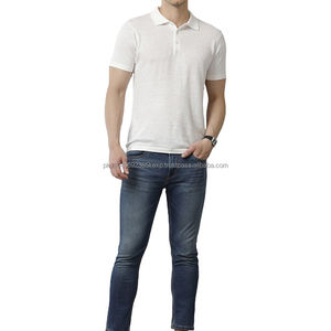 Camiseta Polo para Hombre de Color Sólido Cómoda de Secado Rápido MOQ Bajo Camiseta Polo 100% Algodón para Hombre - Product Image 3