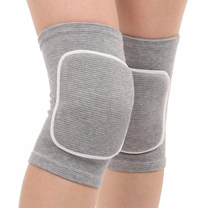 Rodilleras de Protección Profesional con Carcasa Rígida para Baloncesto, Tejidas, Negras, Transpirables, Universales, Unisex, con Cierre de Gancho y Bucle, para Todas las Estaciones - Product Image 2