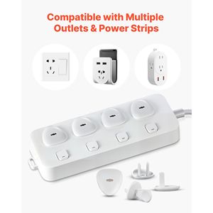 Confezione da 70 coperture per prese elettriche, tappi protettivi per prese elettriche, installazione facile, funzione di sicurezza per la prevenzione degli urti - Product Image 5