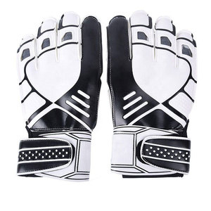 Gants de gardien de but en cuir PU à doigts entiers avec sangle de poignet réglable, design respirant et antidérapant, unisexe - Product Image 2
