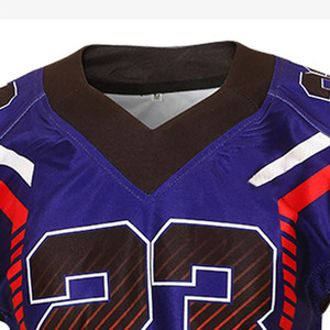 Maillot de football américain premium personnalisé par sublimation, avec logo d'équipe, respirant, uniforme de match pour clubs - Product Image 3