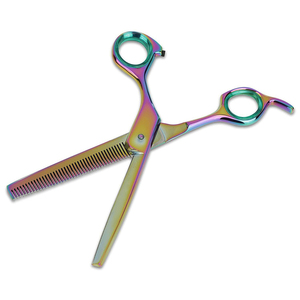 Tijeras de Peluquería Profesionales de 5.5 Pulgadas con Hoja de Acero Inoxidable y Mango de Acero, Punta Afilada, Herramienta de Belleza para Cortar y Entresacar Cabello - Product Image 4