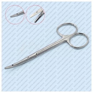 Tijeras de Sutura OR Grade Littler, Curvas, 4.5 Pulgadas, Punta Roma, Tijeras para Quirófano, Instrumento Quirúrgico, CE ISO - Product Image 6
