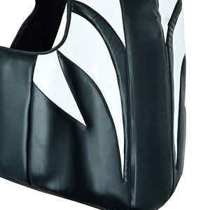 High-Grade Black <b>White</b> Boxing Chest Guard <b>Vest</b> Body Protector Belly Guard MMA Training Armor Made In Pakistan - Product Image 6