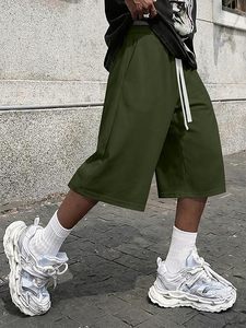 Pantalones Cortos Deportivos de Alta Calidad para Hombre, 100% Algodón, Estilo Vintage, Lavado Ácido, Secado Rápido, para Gimnasio y Fitness - Product Image 3