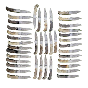 มีดดาบเหล็กดามัสกัสแบบพับได้ ขนาด 8 นิ้ว คุณภาพอุตสาหกรรม รุ่นยอดนิยม ปรับแต่งได้ตามต้องการ จำนวน 20 ชิ้น/ล็อต - Product Image 1