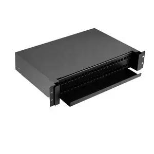 48 Core ODF Fiber Distribution Frame with Drawer Type Including ODF 12 Cores SC FC LC APC UPC Connectors Adapters Splitter