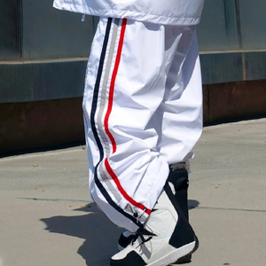 Pantalon de ski baggy rayé personnalisé, pantalon de snowboard imperméable coupe-vent, pantalon de neige ample OEM - Product Image 2