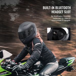 Casco moto smascherato con per Slot Bluetooth per Motocross - Product Image 5