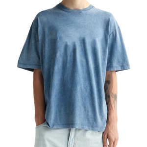 Camiseta de Hombre, Corte Holgado, Estilo Vintage, Estampado Serigrafiado, Color Sólido, 100% Algodón Jersey, Transpirable, Secado Rápido, OEM - Product Image 5