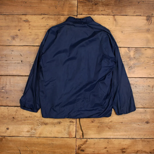 Chaqueta Bomber de Satén de Alta Calidad, Estilo Deportivo Vintage, Chaqueta Deportiva Sportsmaster, Talla M, Azul Universitario de los 80 - Product Image 2