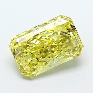 Fancy Sparkling Luxury Fine Jewelry Stone Radiant Cushion Cut Fancy Vivid Yellow CVD Lab Grown Diamond Certified Loose Gemstone - Product Image 1