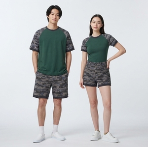 Custom Camo Raglan Tshirt Men Heavyweight Tshirt Thermal Long Sleeve <b>Shirts</b> <b>Waffle</b> Boxy Long Sleeve Tshirt - Product Image 2
