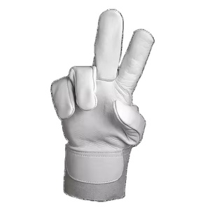 Guantes de soldadura Tig de alta calidad, cuero de vaca de grano de cabra dividido para seguridad Industrial, protección de manos contra incendios para soldadores - Product Image 1